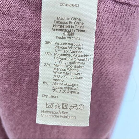 Madewell Ashbury Mockneck Wool/Alpaca Blend Sweater in Vibrant Lilac size Small - Picture 9 of 15